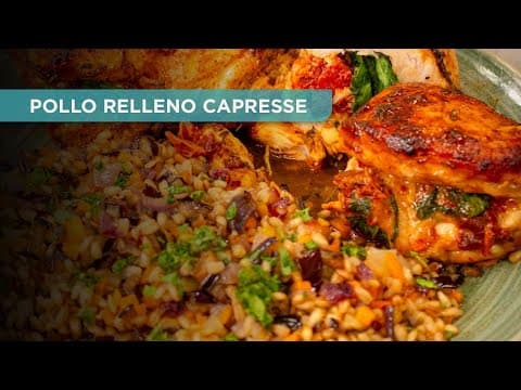 POLLO RELLENO CON CEBADA ¡NO TE LO PIERDAS!