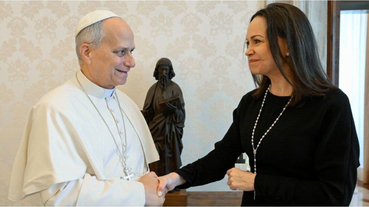 Intervención en Venezuela: María Corina Machado se reunió con el papa León XIV en el Vaticano