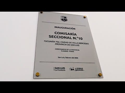 Nancy Sosa, Ministro de Seguridad, inauguración ‘Comisaria 10’