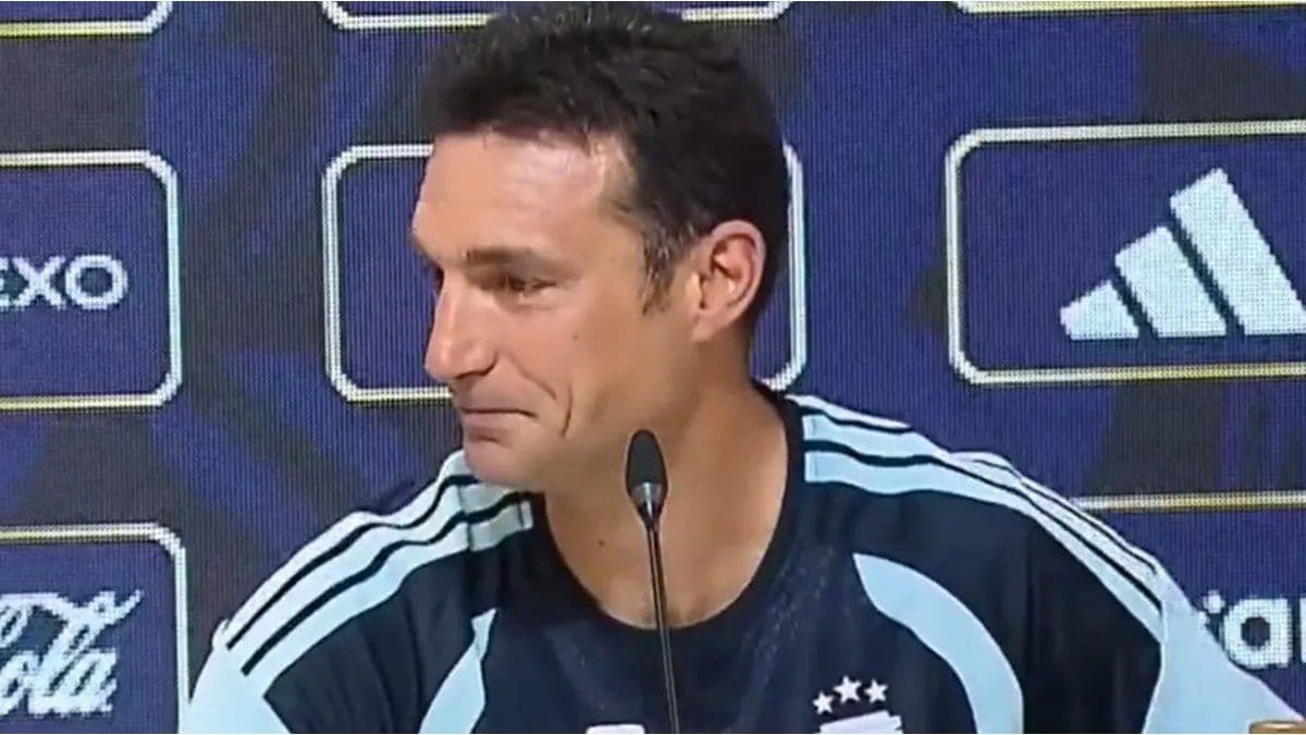 Lionel Scaloni se emocionó hasta las lágrimas y abandonó la conferencia de prensa al hablar de Joaquín Panichelli