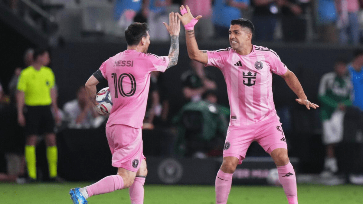 Con goles de Messi y Suárez, el Inter Miami empató en el estreno de su nuevo estadio